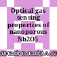 Optical gas sensing properties of nanoporous Nb2O5 films