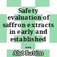 Safety evaluation of saffron extracts in early and established atherosclerotic New Zealand white rabbits