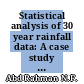 Statistical analysis of 30 year rainfall data: A case study for langat river basin