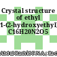 Crystal structure of ethyl 1-(2-hydroxyethyl)-4-((4-methoxyphenyl)amino)-5-oxo-2,5-dihydro-1H-pyrrole-3-carboxylate, C16H20N2O5