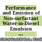 Performance and Emission of Non-surfactant Water-in-Diesel Emulsion Fuel Using Light-Duty Trucks on Urban Road Conditions
