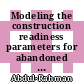 Modeling the construction readiness parameters for abandoned housing projects in Malaysia: PLS-SEM approach