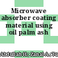 Microwave absorber coating material using oil palm ash