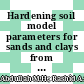 Hardening soil model parameters for sands and clays from laboratory testing