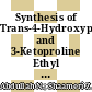 Synthesis of Trans-4-Hydroxyprolineamide and 3-Ketoproline Ethyl Ester for Green Asymmetric Organocatalysts