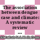The association between dengue case and climate: A systematic review and meta-analysis