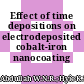 Effect of time depositions on electrodeposited cobalt-iron nanocoating