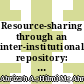Resource-sharing through an inter-institutional repository: Motivations and resistance of library and information science scholars