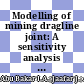 Modelling of mining dragline joint: A sensitivity analysis with sobol’s variance-based method
