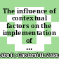 The influence of contextual factors on the implementation of lean practices: An analysis of furniture industries