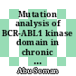Mutation analysis of BCR-ABL1 kinase domain in chronic myeloid leukemia patients with tyrosine kinase inhibitors resistance: a Malaysian cohort study
