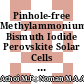 Pinhole-free Methylammonium Bismuth Iodide Perovskite Solar Cells Via All-Solution-Processed Multi-step Spin Coating