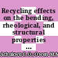 Recycling effects on the bending, rheological, and structural properties of glass fiber-reinforced isotactic polypropylene composites