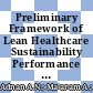 Preliminary Framework of Lean Healthcare Sustainability Performance Measurement for Health Sector