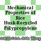 Mechanical Properties of Rice Husk-Recycled Polypropylene Composite