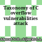 Taxonomy of C overflow vulnerabilities attack