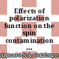Effects of polarization function on the spin contamination and distribution in β'-me4p[pd(Dmit)2]2