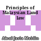 Principles of Malaysian Land law