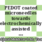 PEDOT coated microneedles towards electrochemically assisted skin sampling