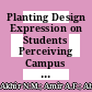 Planting Design Expression on Students Perceiving Campus Landscape Quality