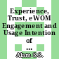 Experience, Trust, eWOM Engagement and Usage Intention of AI Enabled Services in Hospitality and Tourism Industry: Moderating Mediating Analysis