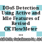 DDoS Detection Using Active and Idle Features of Revised CICFlowMeter and Statistical Approaches