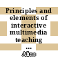 Principles and elements of interactive multimedia teaching aids design for hearing-impaired students