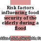 Risk factors influencing food security of the elderly during a flood disaster