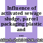 Influence of activated sewage sludge, parcel packaging plastic and face mask on hydraulic properties as landfill barrier