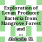 Exploration of Levan Producer Bacteria from Mangrove Forest and Salt Pond Patuguran Pasuruan East Java