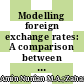 Modelling foreign exchange rates: A comparison between Markov-switching and Markov-switching GARCH