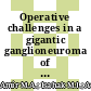 Operative challenges in a gigantic ganglioneuroma of the posterior mediastinum with mediastinal compression