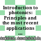 Introduction to photonics: Principles and the most recent applications of microstructures