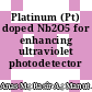 Platinum (Pt) doped Nb2O5 for enhancing ultraviolet photodetector