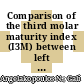 Comparison of the third molar maturity index (I3M) between left and right lower third molars to assess the age of majority: a multi-ethnic study sample
