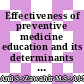 Effectiveness of preventive medicine education and its determinants among medical students in Malaysia