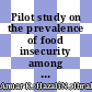 Pilot study on the prevalence of food insecurity among sub-urban university students during holy ramadan