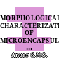 MORPHOLOGICAL CHARACTERIZATION OF MICROENCAPSULATED GERANIOL OIL