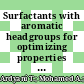 Surfactants with aromatic headgroups for optimizing properties of graphene/natural rubber latex composites (NRL): Surfactants with aromatic amine polar heads
