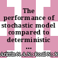 The performance of stochastic model compared to deterministic and forecasting model of cervical cancer cell growth