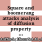 Square and boomerang attacks analysis of diffusion property of 3D-AES block cipher