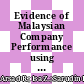 Evidence of Malaysian Company Performance using Copula and Stochastic Frontier Analysis During the COVID-19 Pandemic