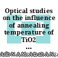 Optical studies on the influence of annealing temperature of TiO2 seed layer to the growth of ZnO nanostructures