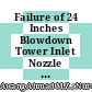 Failure of 24 Inches Blowdown Tower Inlet Nozzle Due to Cyclic Surge Forces