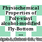 Physiochemical Properties of Poly-vinyl alcohol-modified Fly-Bottom Ash Mixture for Engineering Utilization