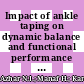 Impact of ankle taping on dynamic balance and functional performance following fatigue simulation in elite youth soccer players with chronic ankle instability