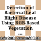 Detection of Bacterial Leaf Blight Disease Using RGB-Based Vegetation Indices and Fuzzy Logic
