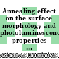 Annealing effect on the surface morphology and photoluminescence properties of ZnO hexagonal rods by immersion method