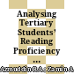 Analysing Tertiary Students’ Reading Proficiency of CEFR Aligned Texts via Online Discussion Forum in a Learning Management System