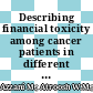 Describing financial toxicity among cancer patients in different income countries: a systematic review and meta-analysis